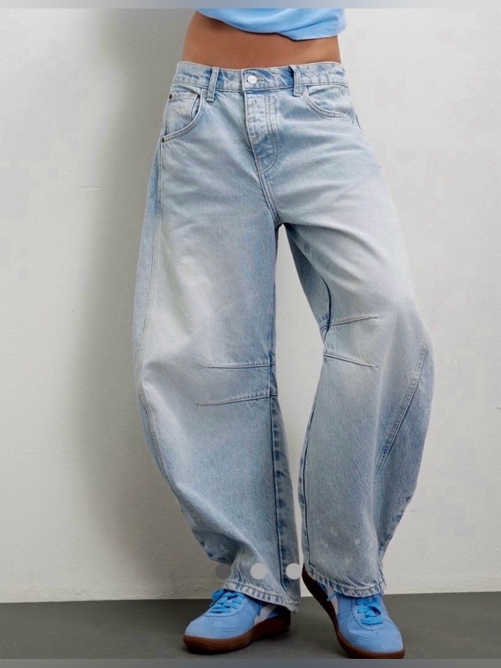 Free People Good Luck Barrel Jeans Sz 31 - Picture 4 of 4